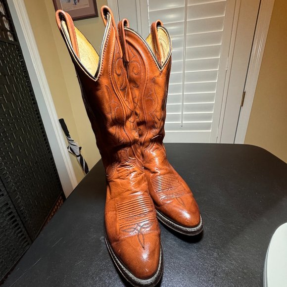 Dan Post 8.5D tan leather boot main image 11
